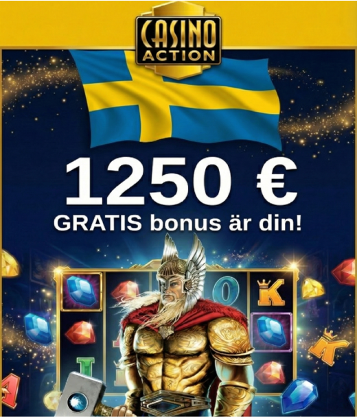 Bonusar för registrering hos CasinoAction